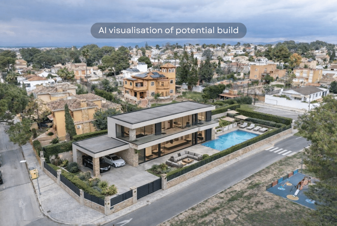 AI visualisation of potential build