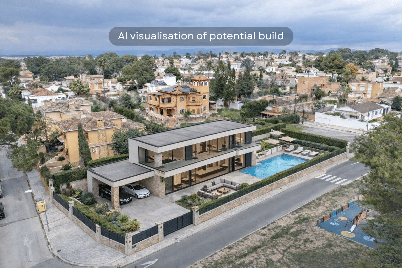 AI visualisation of potential build
