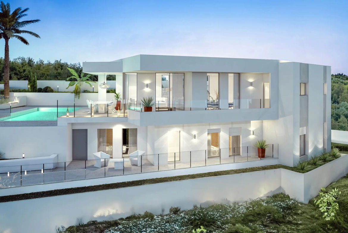 Modern villa under construction in Benimeit, Moraira