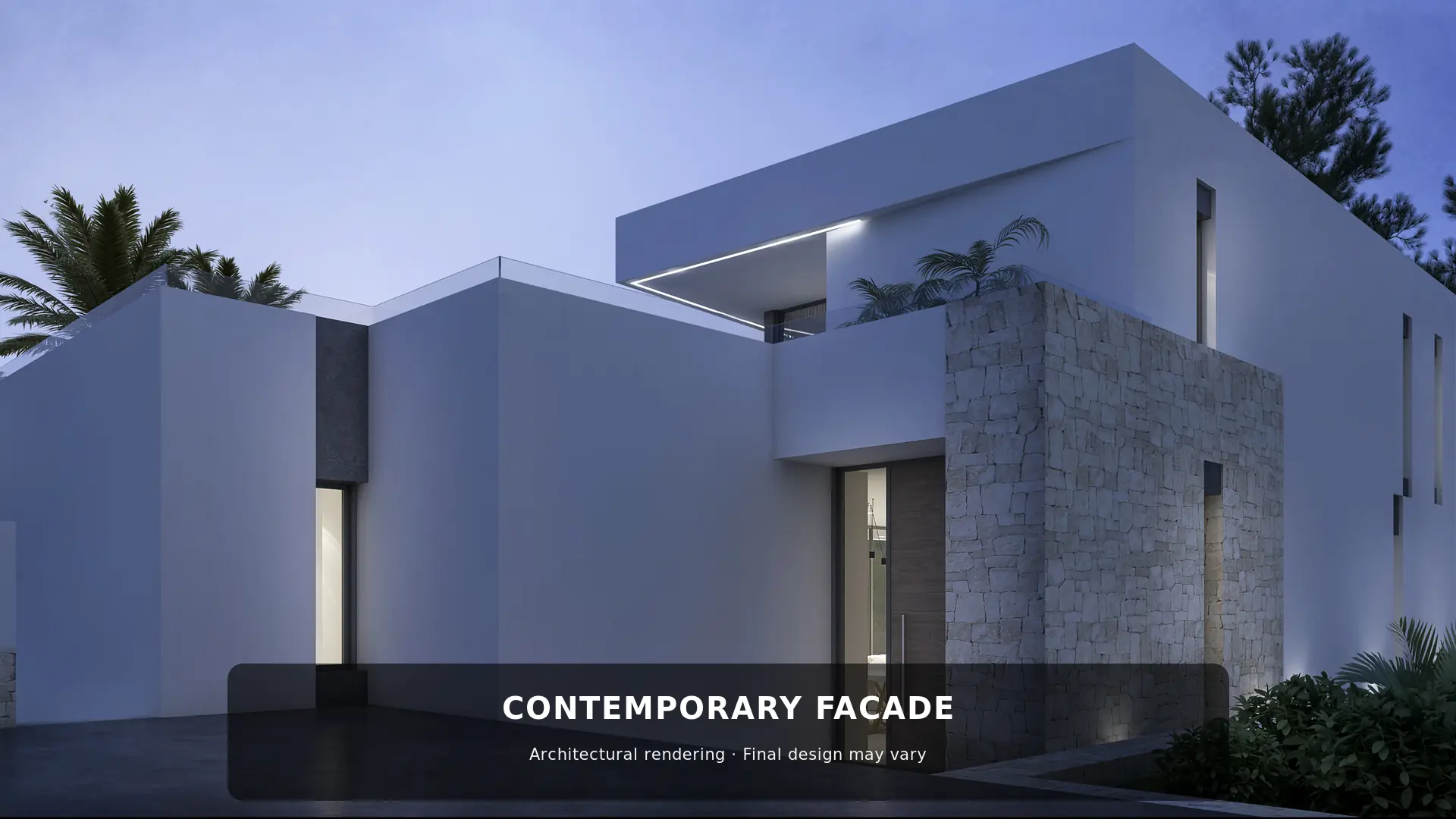 Contemporary villa project with private pool in Benitachell