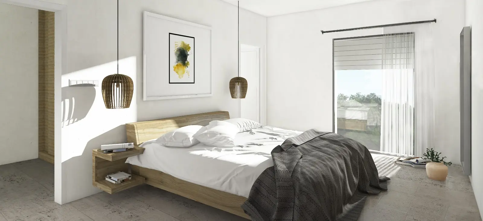 Private bedroom level floor plan