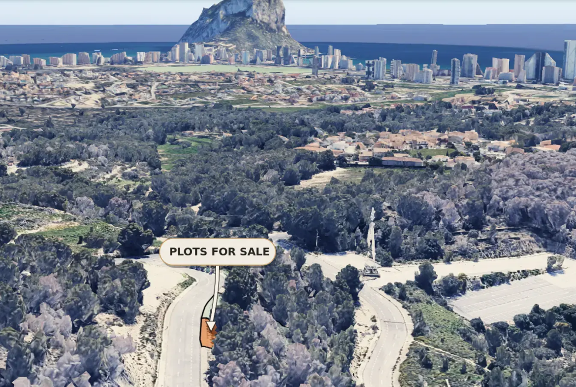 Two adjacent building plots in Colina del Sol, Calpe – 791 m² and 806 m²
